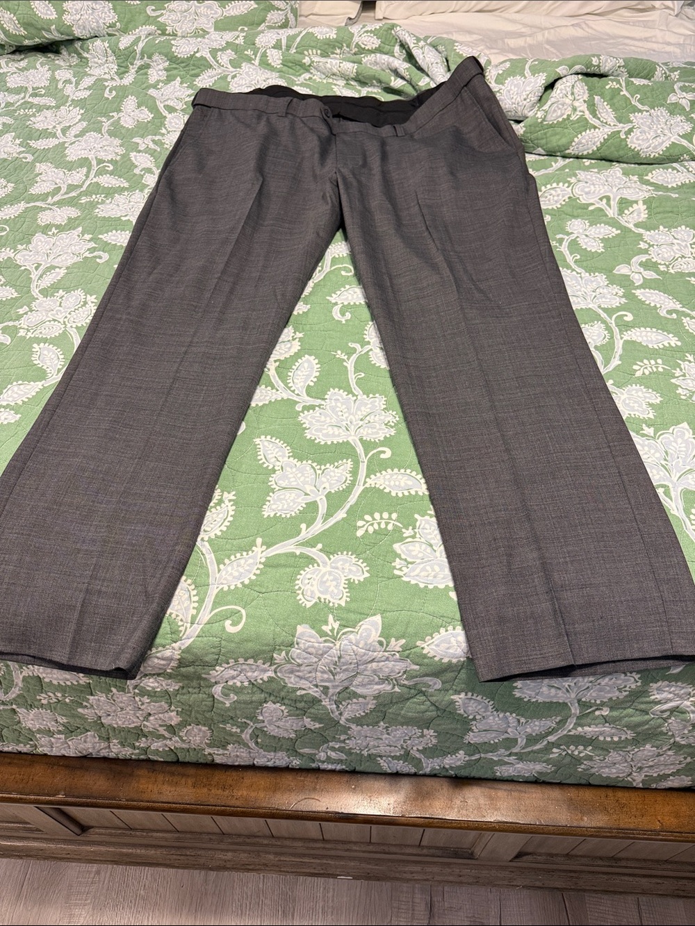 Men's Gray Dress Pants - Tailored Office Trousers